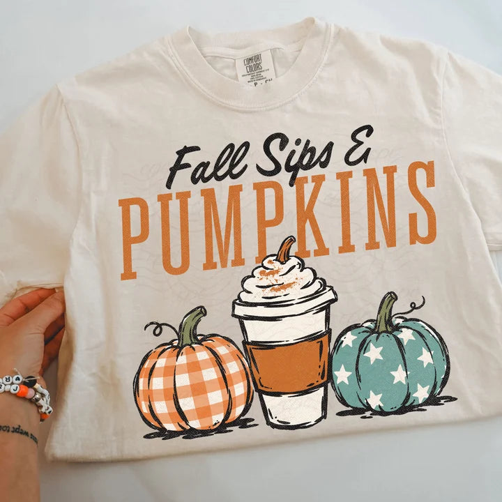 Fall Sips & Pumpkins Shirt