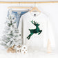 Jumping Plaid Reindeer- Holiday Top