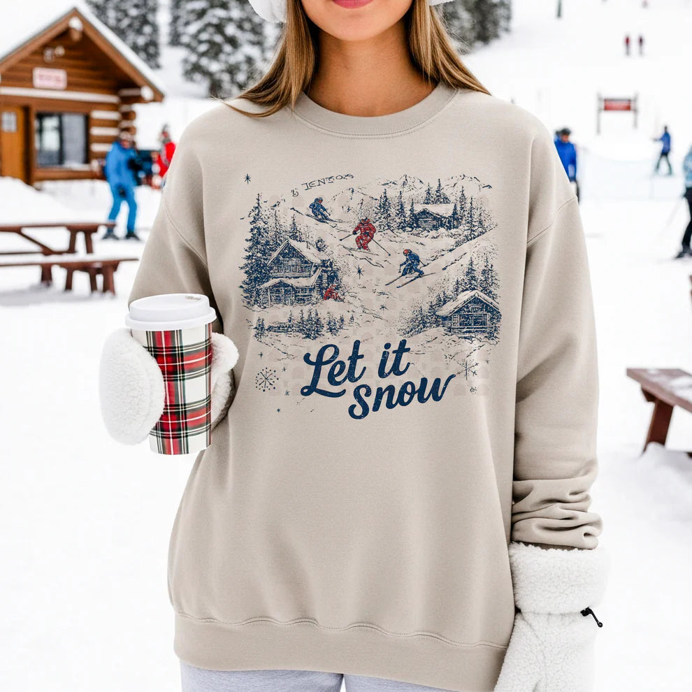 Let it Snow Ski Hill - Winter Top