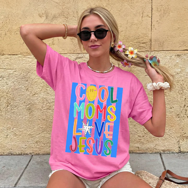 Cool Moms Love Jesus Shirt
