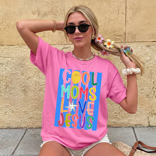 Cool Moms Love Jesus Shirt