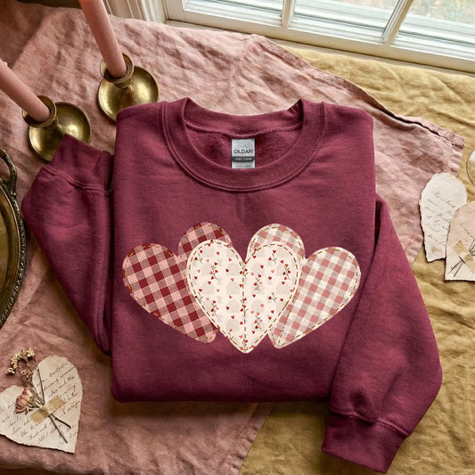 Patchwork Hearts Shirt