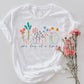 One Day At A Time Flowers Shirt