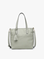 Cassandra Double-Pocket Tote w/ Strap