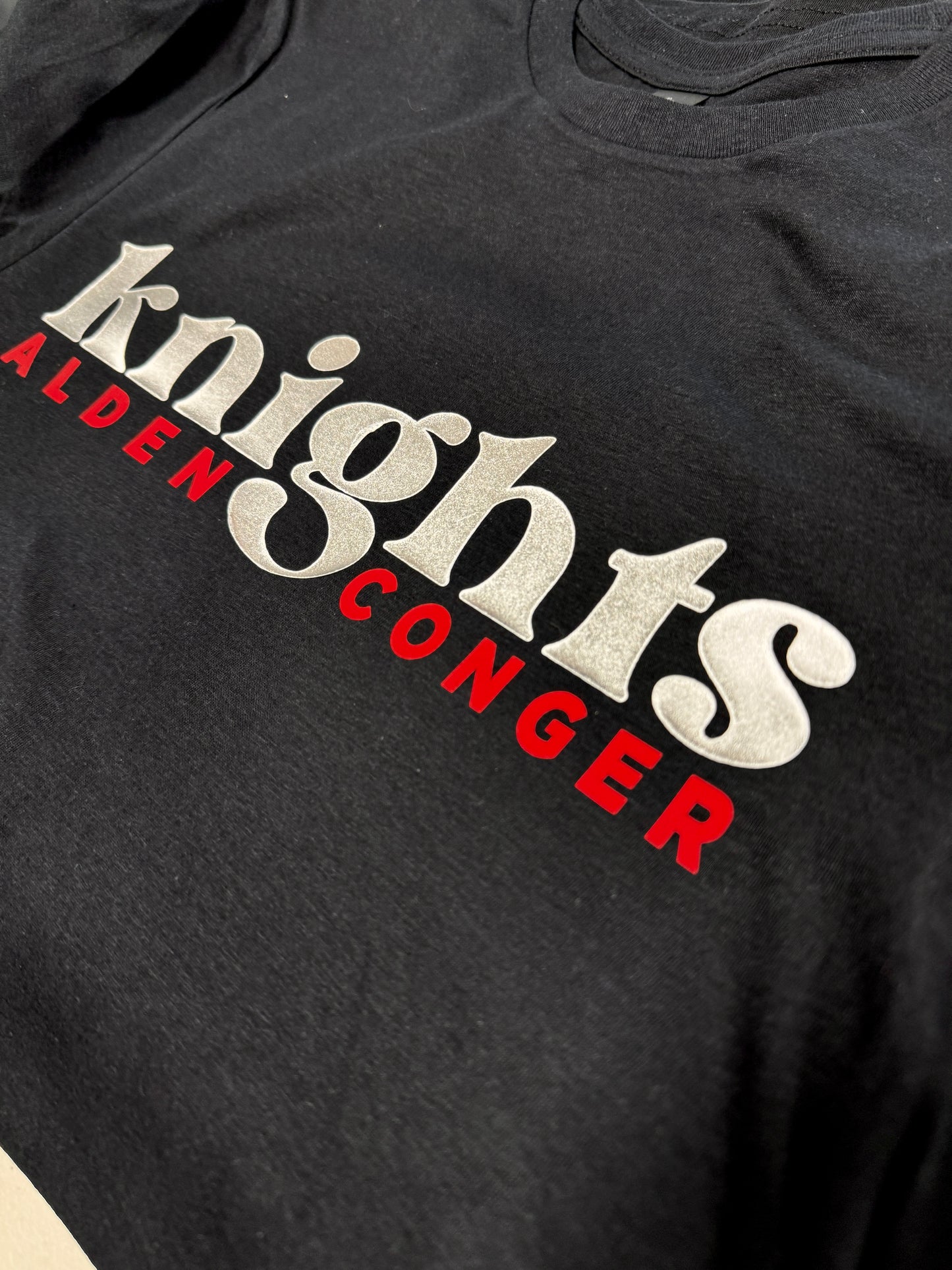 AC Knights - Silver Puffy Print Tee (Small)
