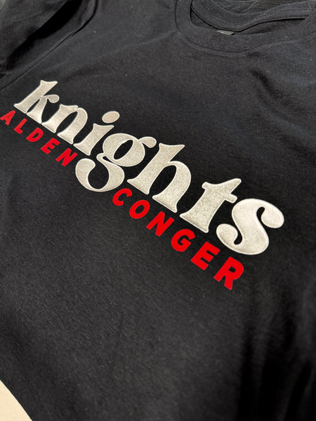 AC Knights - Silver Puffy Print Tee