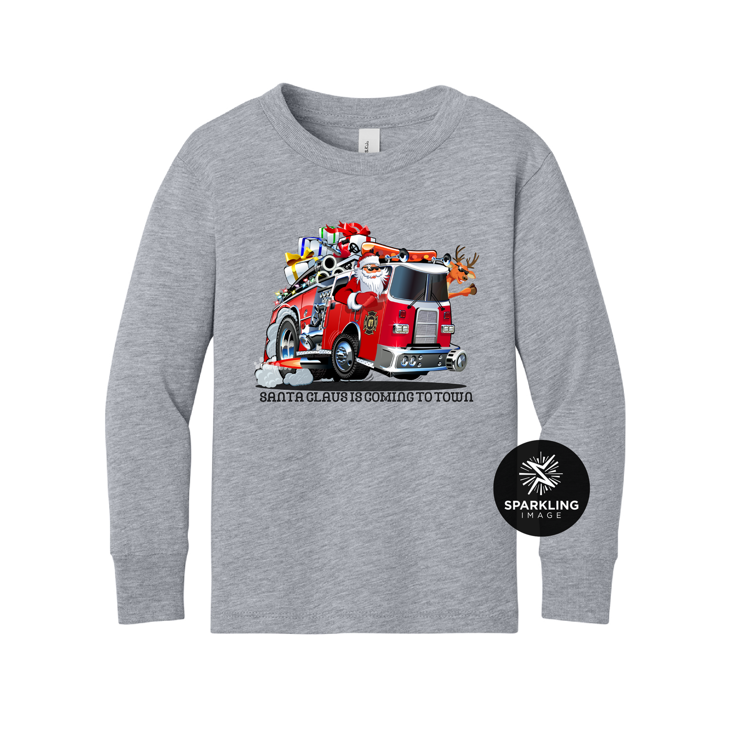 Santa Fire Truck Shirt (Toddler & Youth)