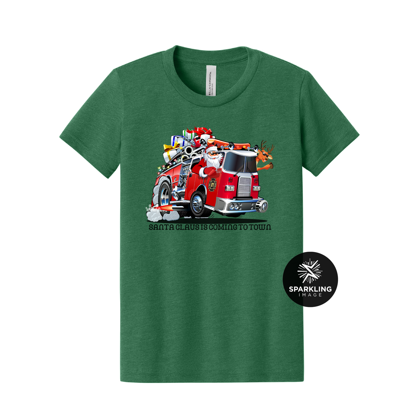 Santa Fire Truck Shirt (Toddler & Youth)