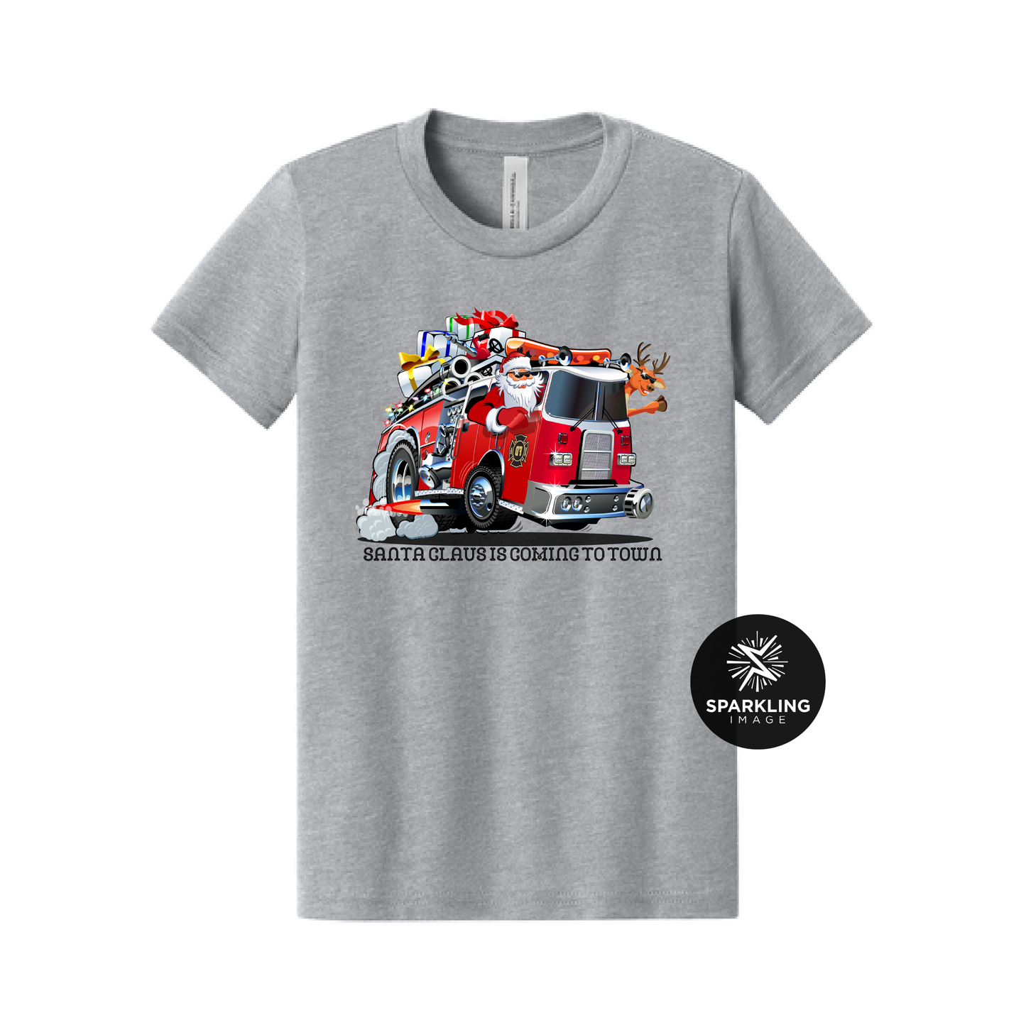 Santa Fire Truck Shirt (Toddler & Youth)