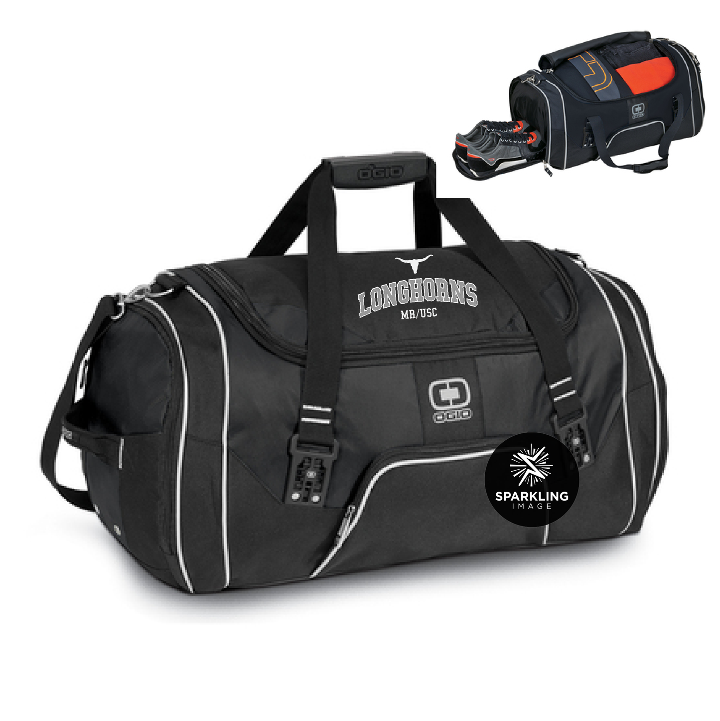 Black Ogio Duffel Bag - Longhorns