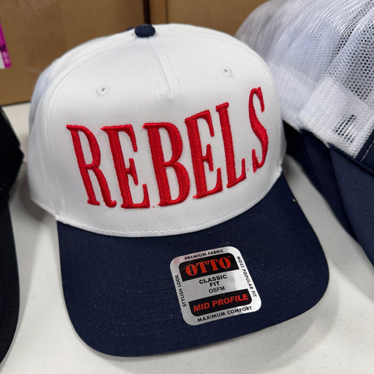 Rebels Embroidered Canvas Trucker