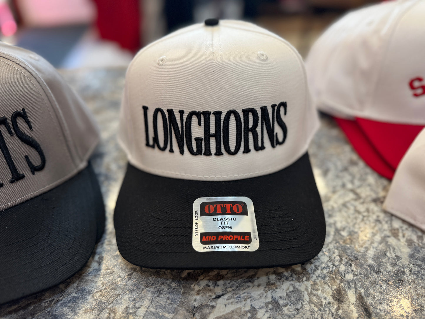 Longhorns Embroidered Canvas Trucker