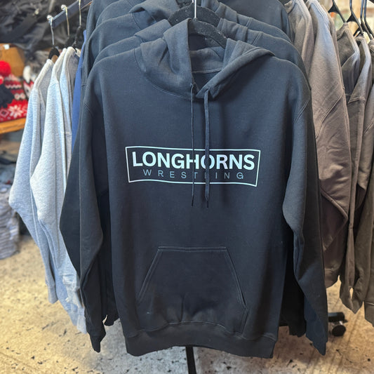 Longhorns Wrestling - Black Hoodie