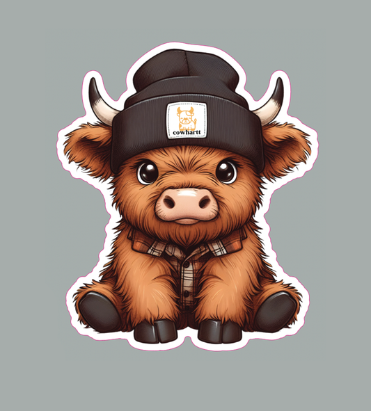 Highland Cowhartt Sticker