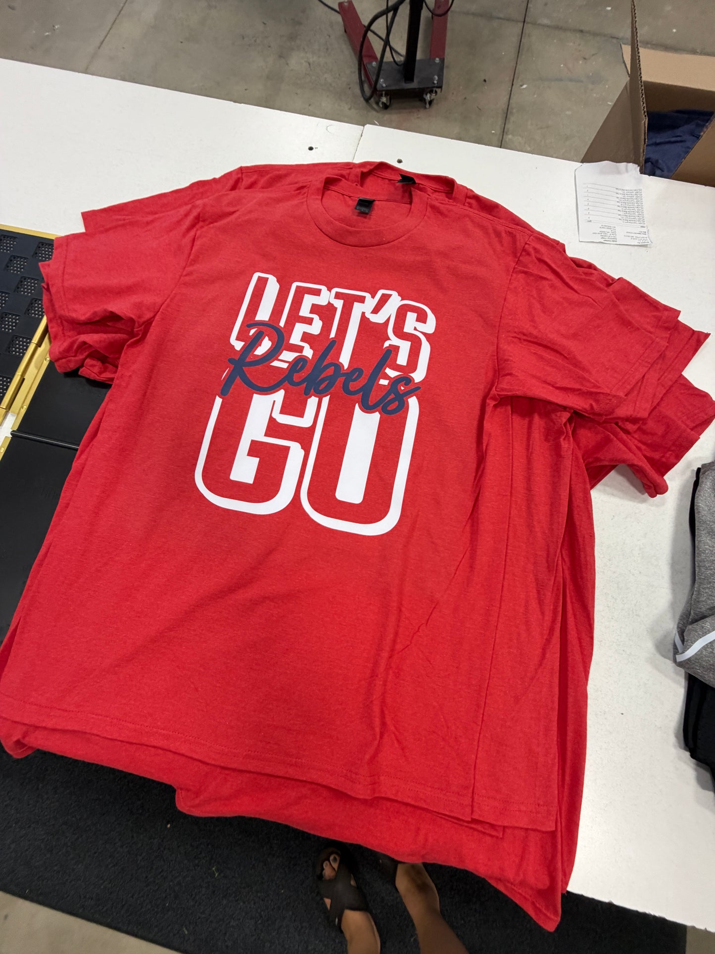 Let's Go Rebels - Red Tee