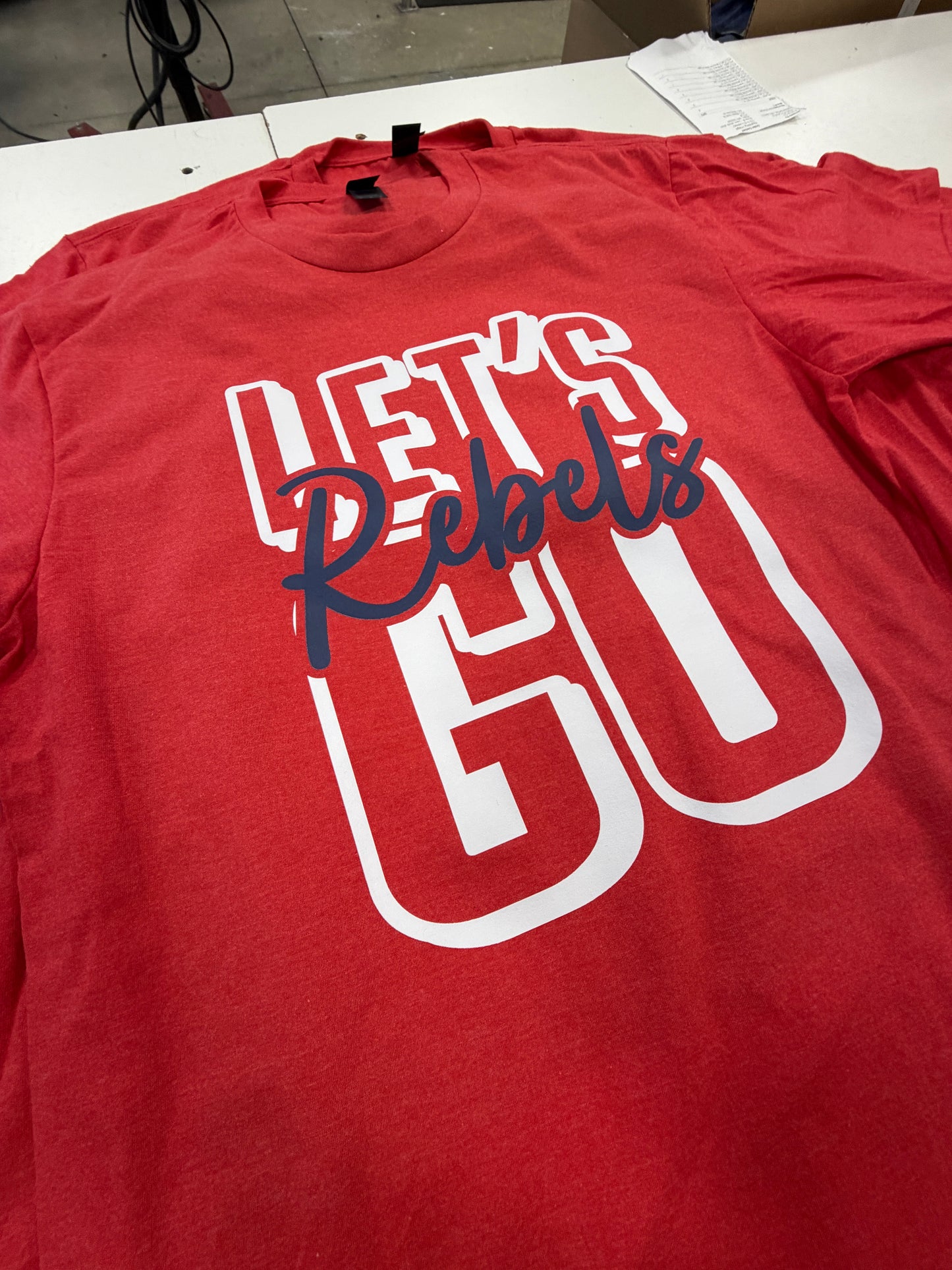 Let's Go Rebels - Red Tee
