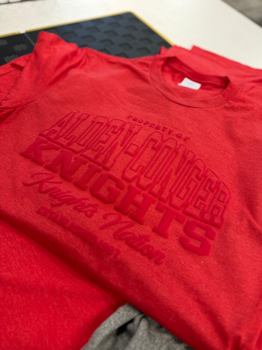 A-C Knights - 3D Tonal Tee