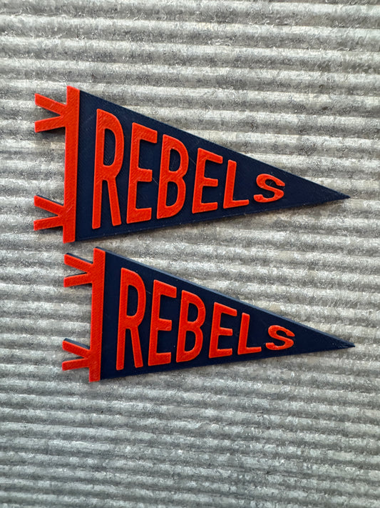 Rebels Pennant Magnet