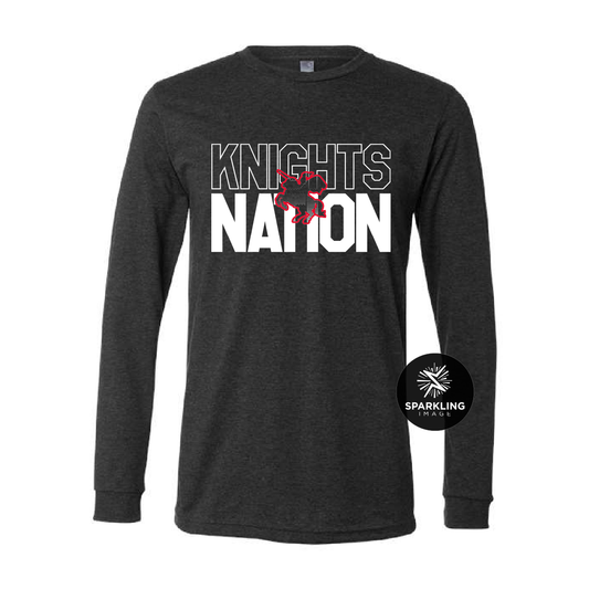 Knights Nation Long Sleeve - Dark Grey