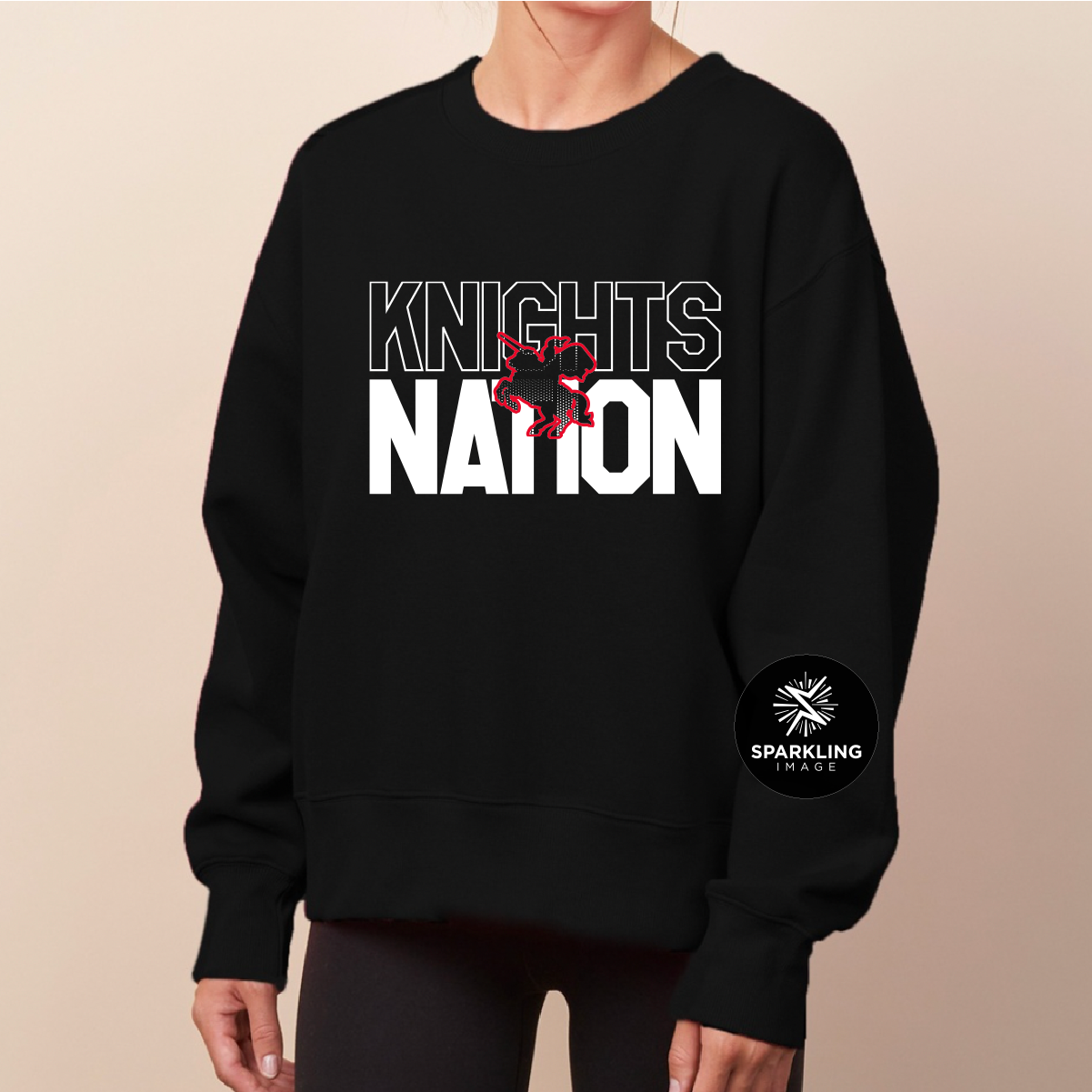 Knights Nation - Ladies Boxy Crewneck