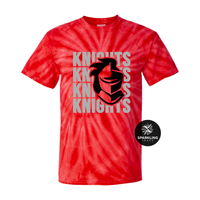 Knights Tie-Dye T-Shirt - Red