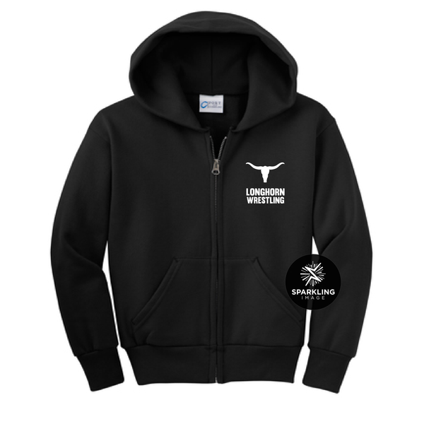 Longhorns - Youth Full-Zip Hooded Sweatshirt