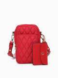 New! Quilted Parker Crossbody w/ Pouch