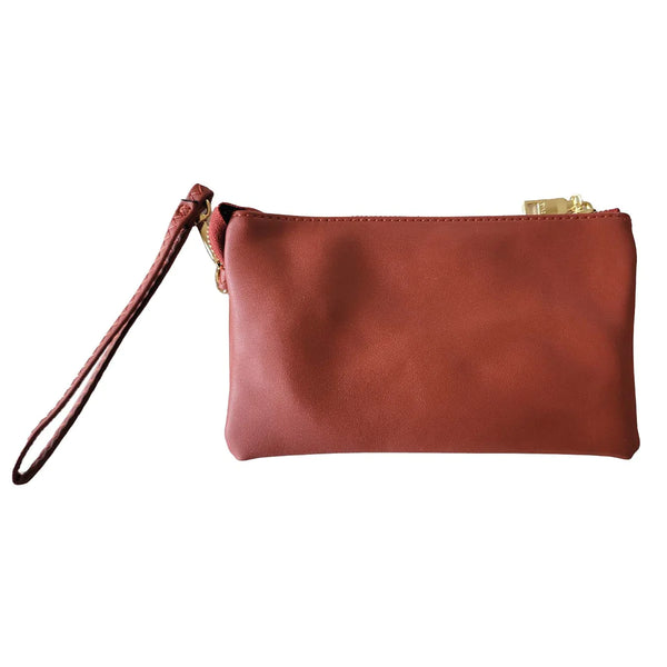 Riley Crossbody/Wristlet - Brick