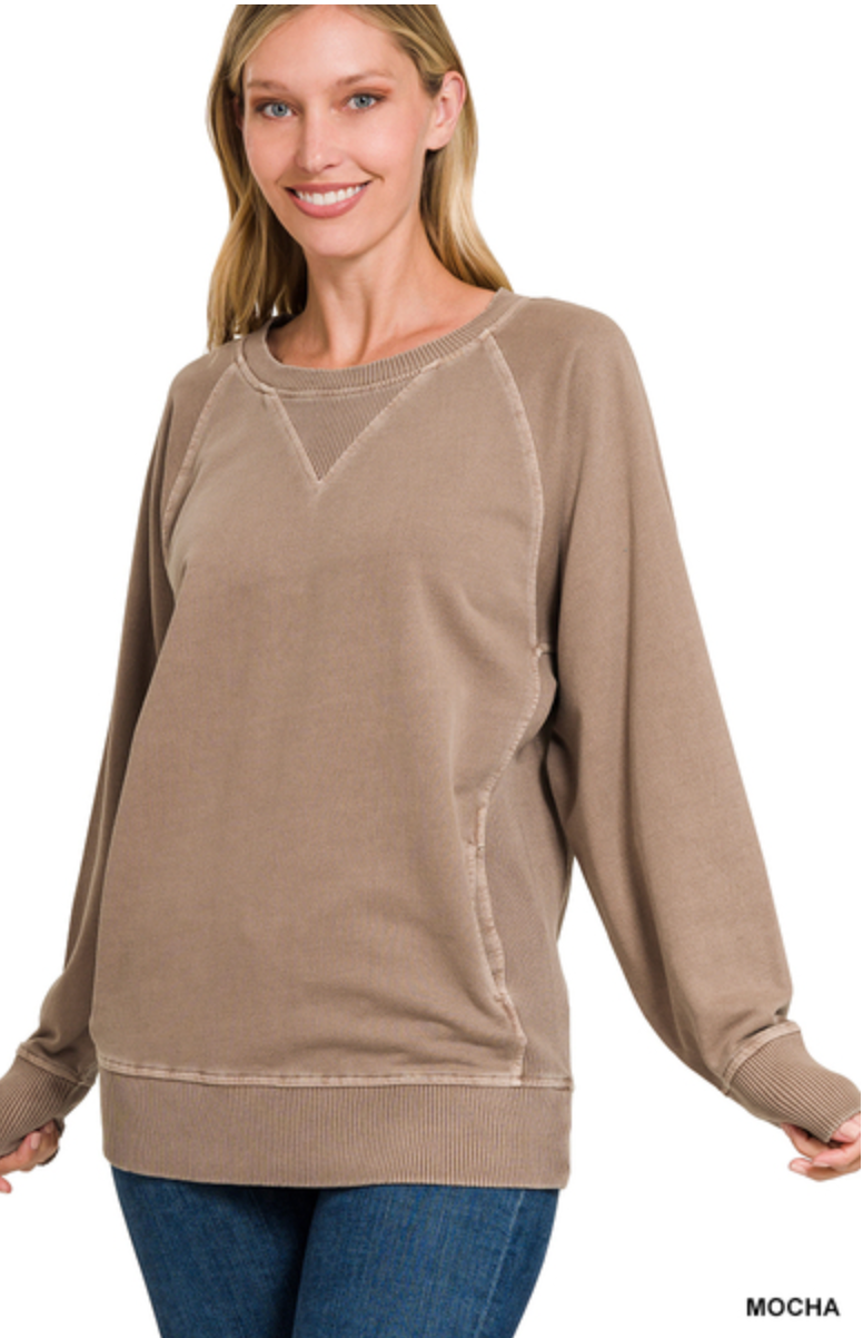 French Terry Pullover Sweatshirt (Small)