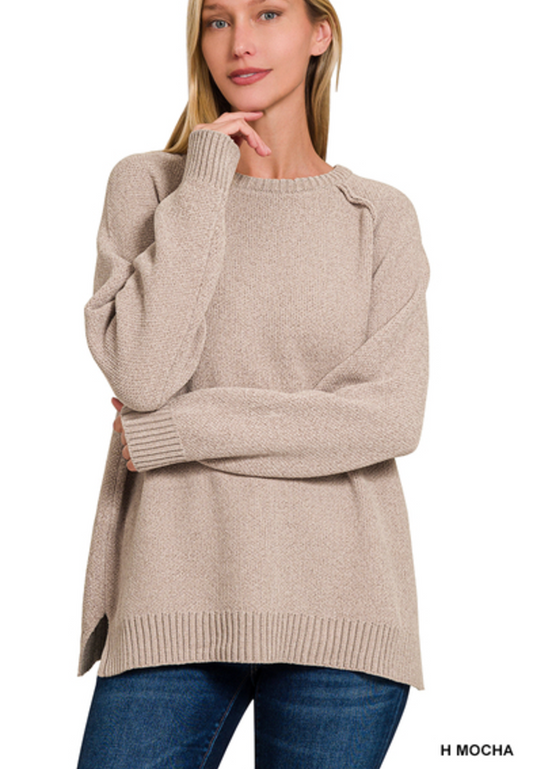 Chenille Raglan Sweater (S, M, L)