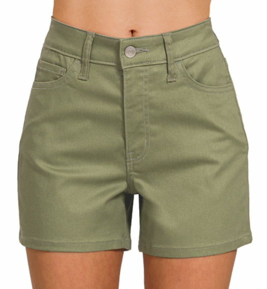 High Rise Colored Shorts