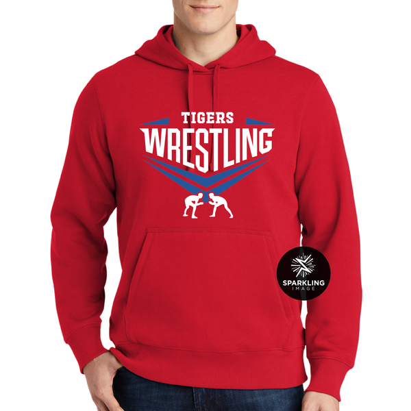 Tigers Wrestling Hoodie - Red