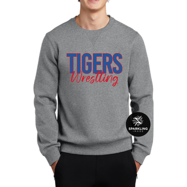 Tigers Wrestling Crewneck - Grey