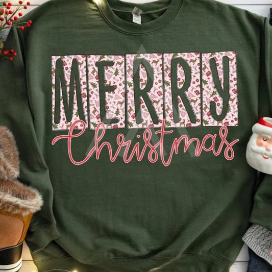 Merry Christmas Blocks - Christmas Top