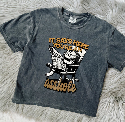 It Says Here Shirt