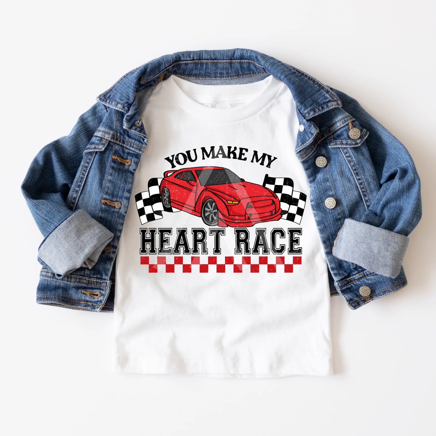 Heart Racing Tee - Tot, Youth & Adult Sizes