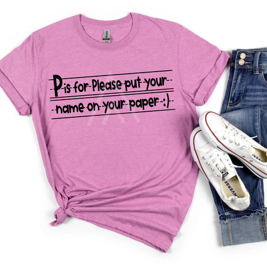P is for Pencil Shirt