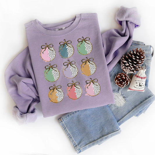 Dotty Ornaments - Christmas Top