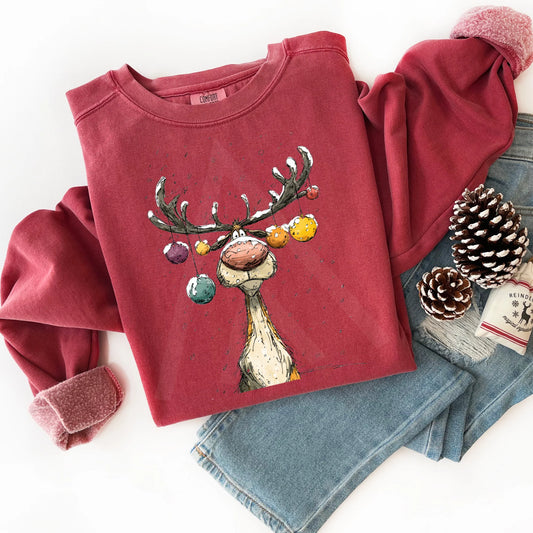 Silly Reindeer - Holiday Top