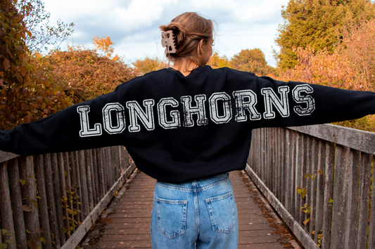 Longhorns Oversized Crewneck Sweatshirt - Youth & Adult (pre-order)