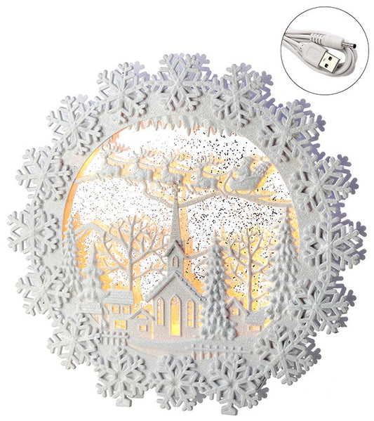 Snowflake Wreath Globe
