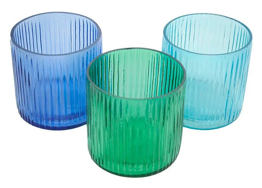 Sea Glass Container - Plant or Candle