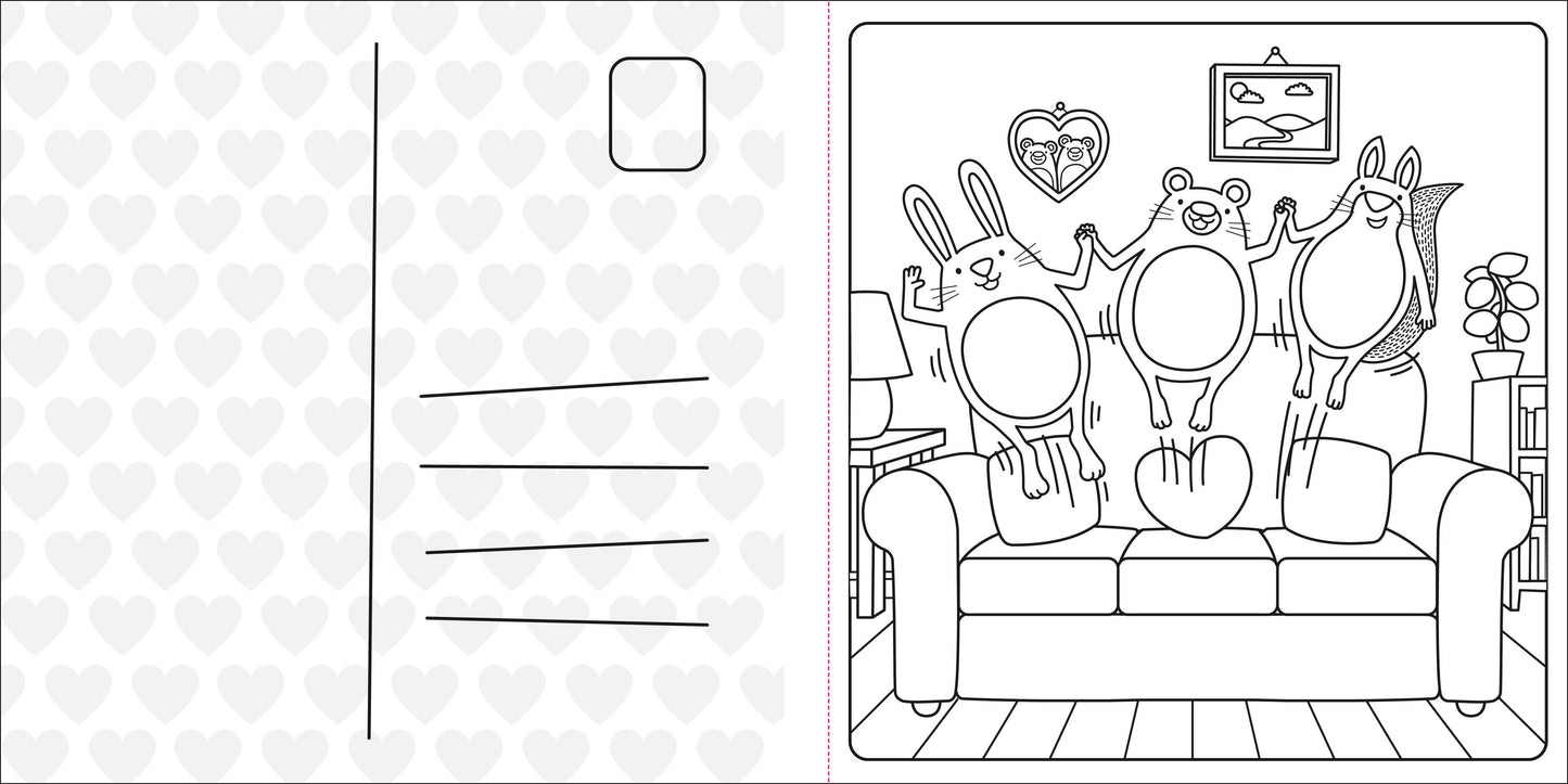Super Cuties: A Cozy Coloring Book about Love