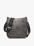 Chloe Crossbody with Guitar Strap: Olive