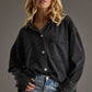 Black Super Soft Button Up