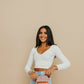 Brown Checkered Crossbody Sling
