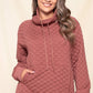QUILTED PULL-OVER - MAUVE