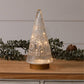 Fair Isle Glass Lighted Tree With Gold Base