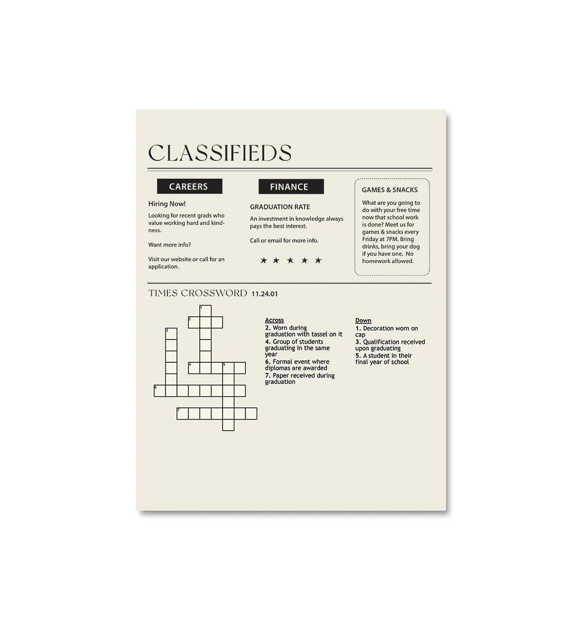 Graduation Times Greeting Card