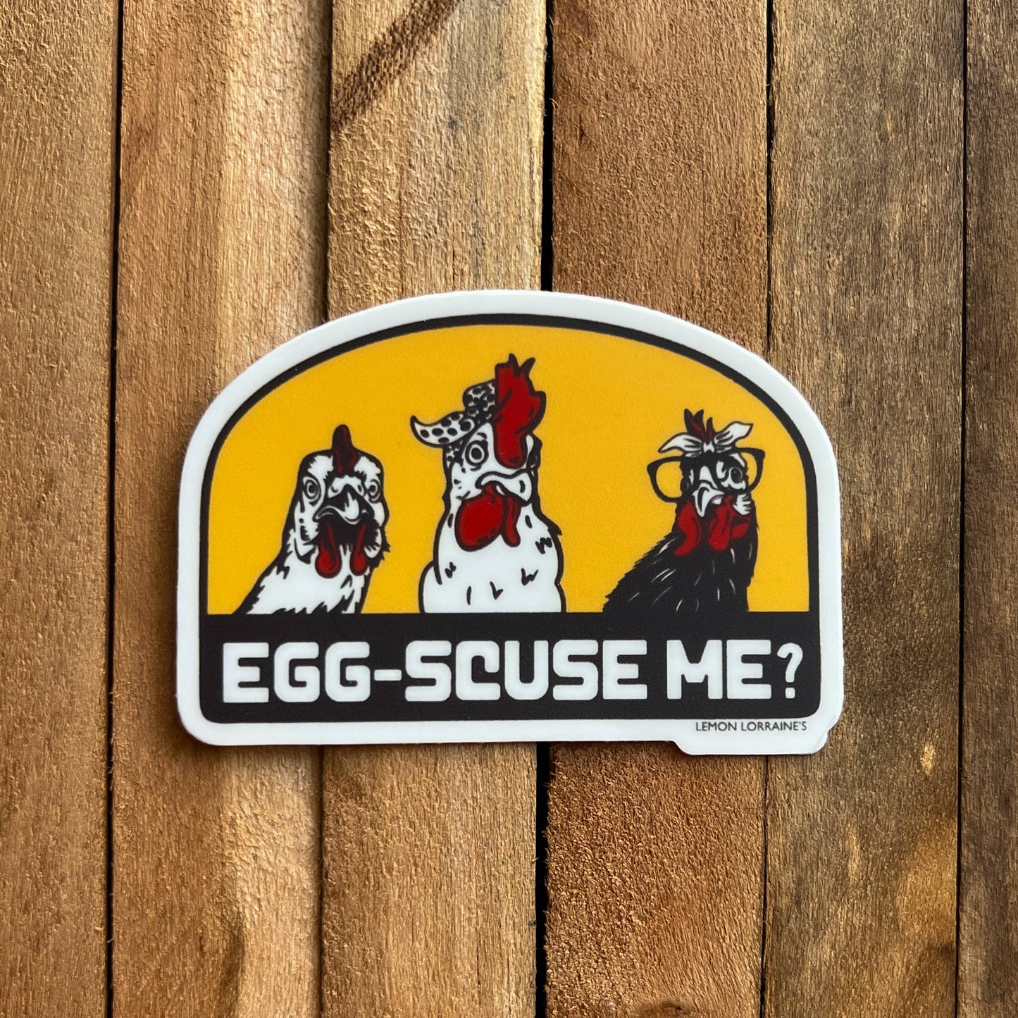 EGG-SCUSE ME? - Sticker 